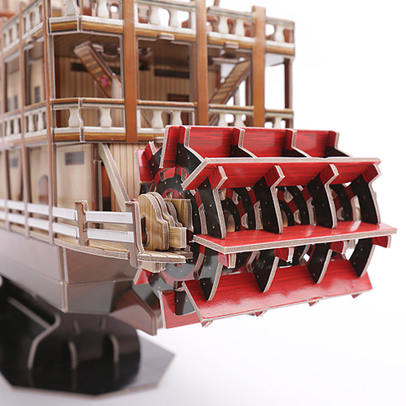 3D立體Mississippi Steam Boat 密西西比河蒸汽船