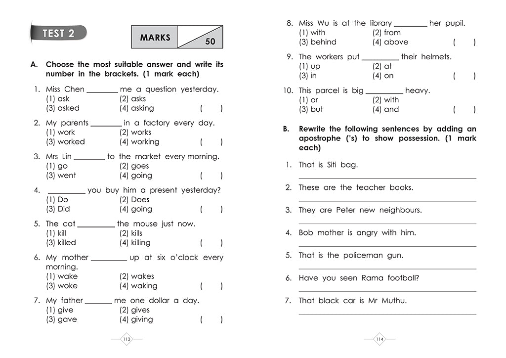 P1 IMPROVE YOUR GRAMMAR