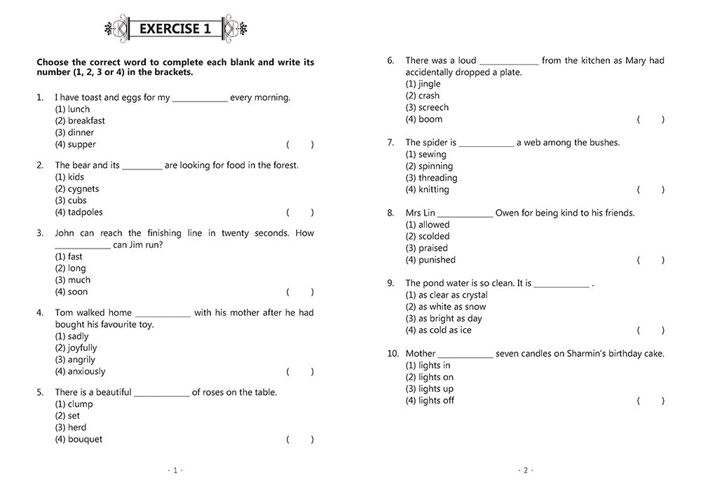 P1 EXCEL IN VOCABULARY