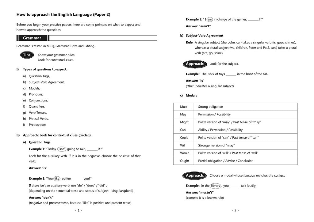 P5 ENGLISH MOCK EXAM PAPERS